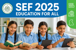 Read more about the article Sindh Education Foundation (SEF) 2025 – Scholarships, Schools & Digital Initiatives